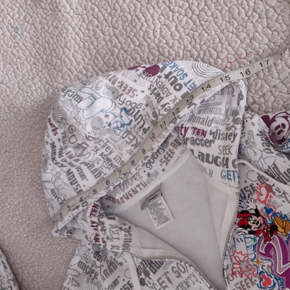 Walt Disney World Disneyland Resort 1X 2010 Word Print Full Zip Embroider Hoodie - Picture 11 of 15